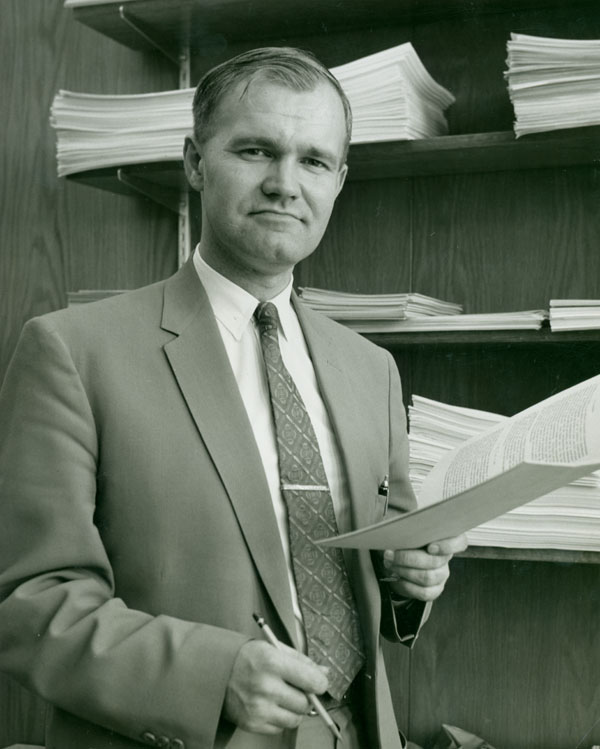 Ralph Stanton, pictured above, had come to Waterloo from the University of Toronto and was one of the University's most influential teachers.