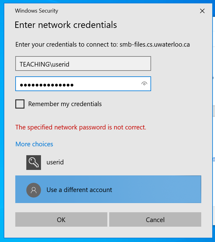 networkcredentials