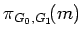 $\pi_{G_0,G_1}\!(m)$