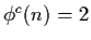 $\phi^c(n)=2$