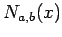 $N_{a,b}(x)$