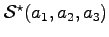 $ {\cal S}^{\star}(a_1,a_2,a_3)$