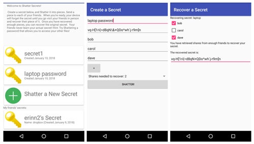 Shatter Secrets Android screen