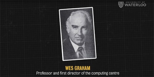 Screen grab of Wes Graham, Waterloo's father of computing