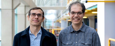 Left to right: Professors Luis Ricardez-Sandoval and Pascal Poupart in Waterloo's Davis Centre