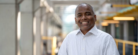 Professor N. Asokan in Davis Center banner