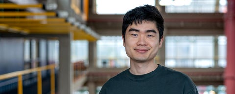 William Loh in Davis Centre banner