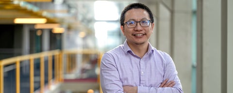 Professor Yaoliang Yu in Davis Centre banner