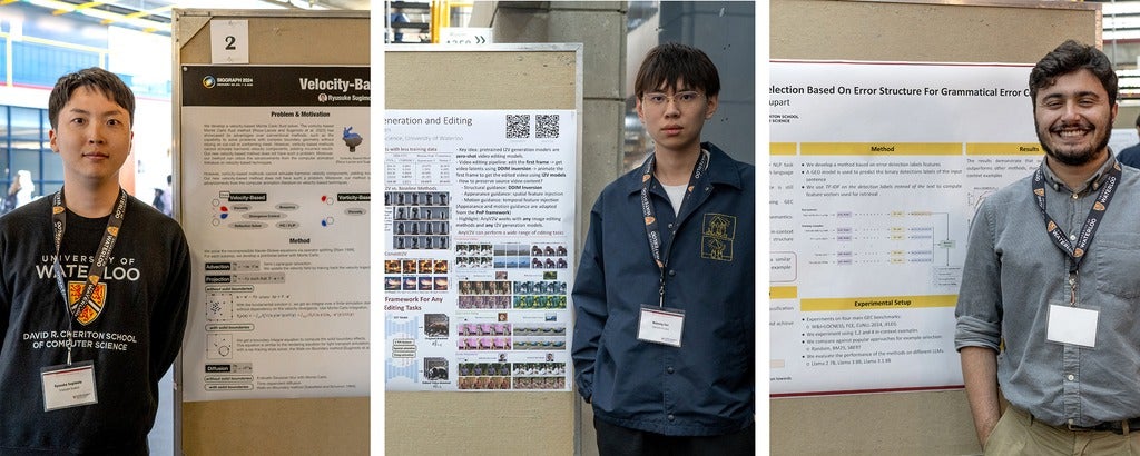 composite image of the 2024 Cheriton Research Symposium poster winners