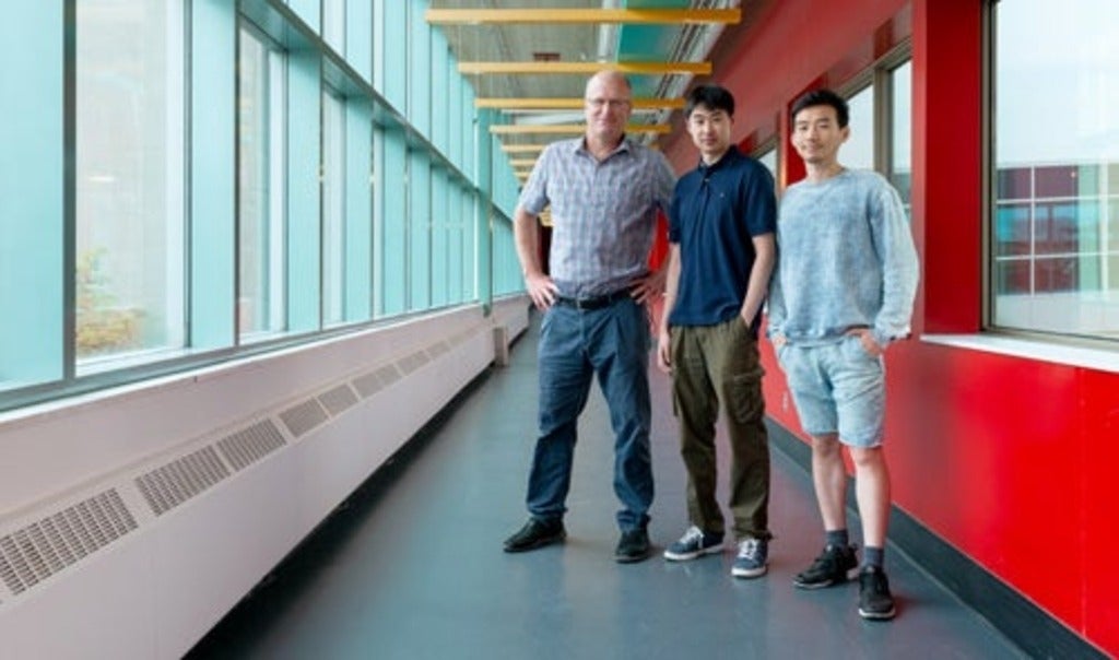 photo of Jesse Hoey, Steven Feng and Aaron Li