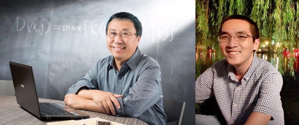 photo of University Professor Ming Li and Dr. Hieu Tran