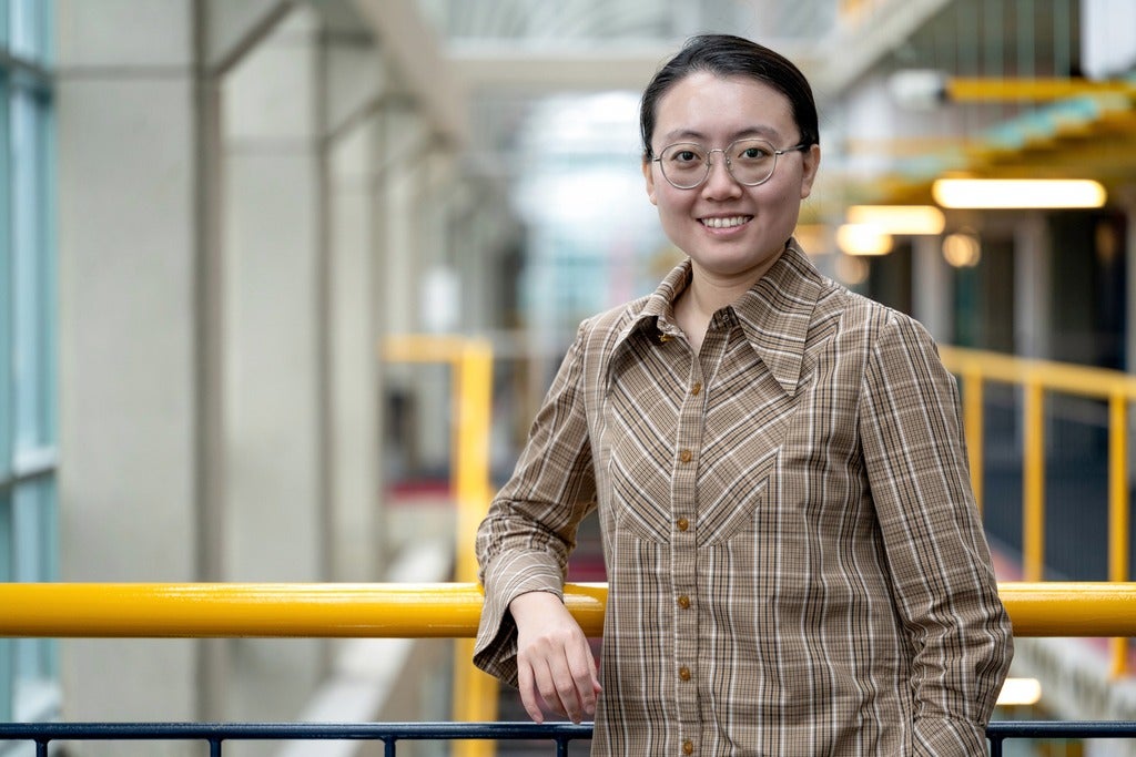 Professor Freda Shi in Waterloo's Davis Centre