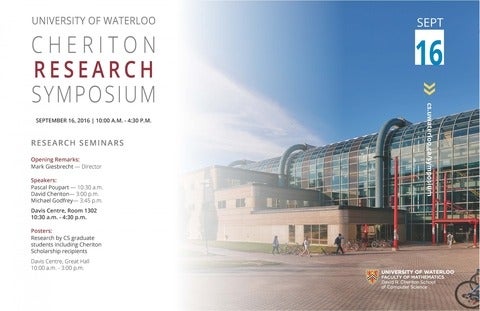 2016 Cheriton Research Symposium poster
