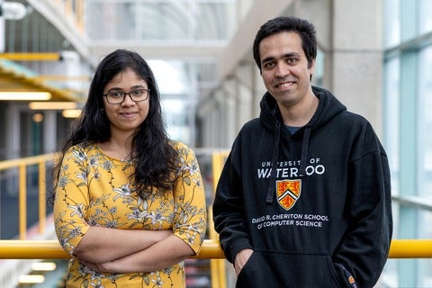 Leftto right: Dr. Janani Sundaresan and Professor Sepehr Assadi