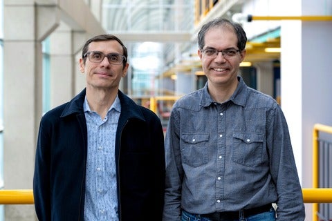 Professors Luis Ricardez-Sandoval and Pascal Poupart in the Davis Centre