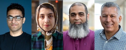 L to R: Muhammad Sulaiman, Mahdieh Ahmadi, Mohammad A. Salahuddin, Raouf Boutaba