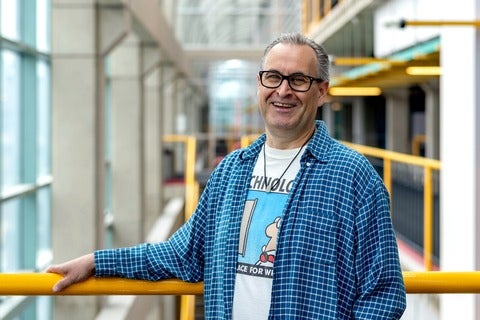 Professor Dave Tompkins in the Davis Centre