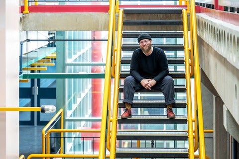 Zach McKendrick in the Davis Centre