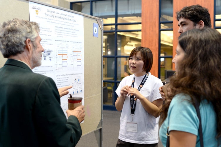 Linguan Yang presents her poster “Carousel: Low-Latency Transaction Processing for Globally-Distributed Data”