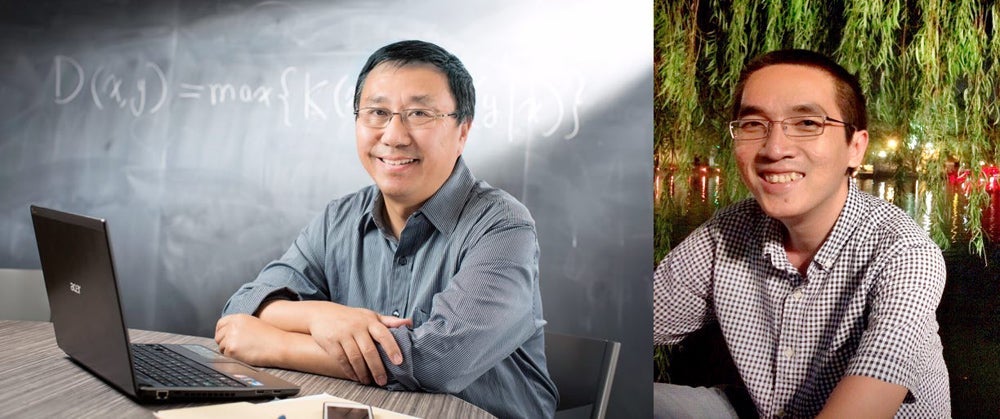 photo of University Professor Ming Li and Hieu Tran