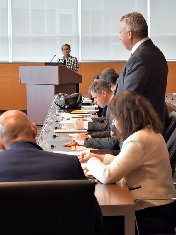 photo of Raouf Boutaba at Waterloo-Inria MOU signing