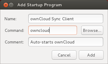 startup preferences window