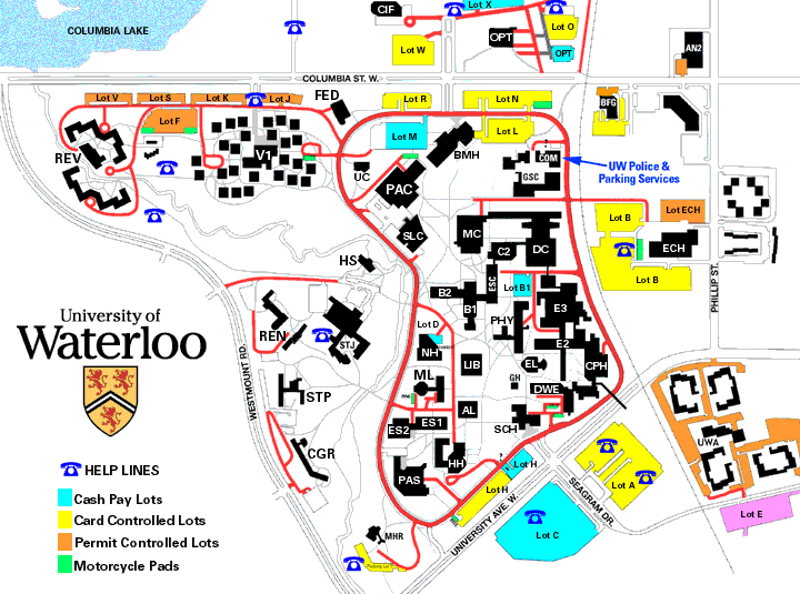 university of waterloo map Uw Map