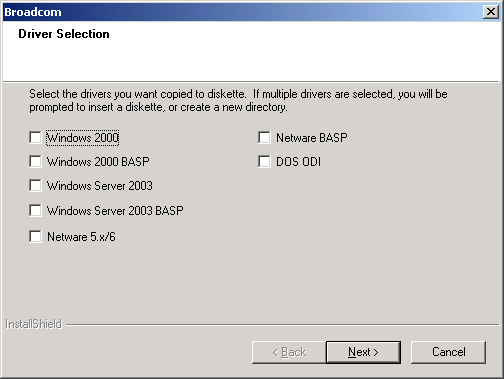 how to install broadcom netlink gigabit ethernet driver