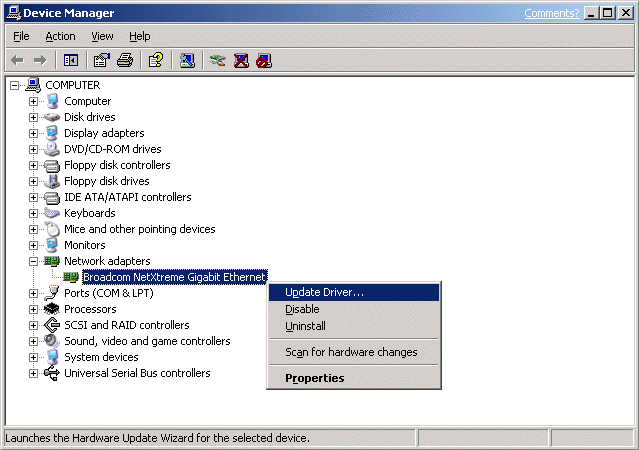 Broadcom Netxtreme Gigabit Ethernet Drivers Windows 7