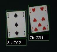 Blackjack monitoring cards example