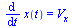 diff(x(t), t) = V[x]
