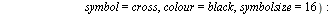 `:=`(origDataPlot, plot(DataPoints, x = 0 .. 7, style = point, symbol = cross, colour = black, symbolsize = 16)); -1