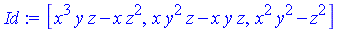 [x^3*y*z-x*z^2, x*y^2*z-x*y*z, x^2*y^2-z^2]