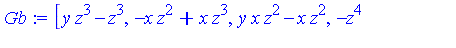 [y*z^3-z^3, -x*z^2+x*z^3, y*x*z^2-x*z^2, -z^4+x^2*z^2, x*y^2*z-x*y*z, -z^3+x^2*y*z, x^2*y^2-z^2, z^5-z^4]