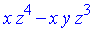 x*z^4-x*y*z^3