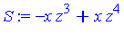 -x*z^3+x*z^4