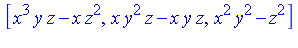 [x^3*y*z-x*z^2, x*y^2*z-x*y*z, x^2*y^2-z^2]
