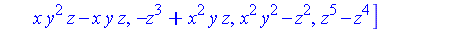 [y*z^3-z^3, -x*z^2+x*z^3, y*x*z^2-x*z^2, -z^4+x^2*z^2, x*y^2*z-x*y*z, -z^3+x^2*y*z, x^2*y^2-z^2, z^5-z^4]