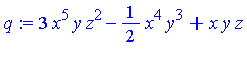 3*x^5*y*z^2-1/2*x^4*y^3+x*y*z