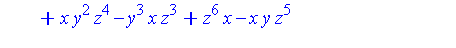 3*x^5*y*z^2-1/2*x^4*y^3+x*y*z+z^4*x^3-x^3*y*z^3+x*y^2*z^4-y^3*x*z^3+z^6*x-x*y*z^5