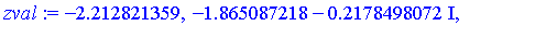 -2.212821359, -1.865087218-.2178498072*I, -1.865087218+.2178498072*I, -.8609518279, .8609518279, 1.865087218-.2178498072*I, 1.865087218+.2178498072*I, 2.212821359