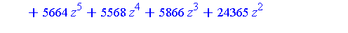 {[[z-1, 2*y^2-1, 2*x+1], plex(x, y, z), {}], [[16*z^6+8*z^5+9*z^4+61*z^3+136*z^2-206*z+60, 284*y^2+5664*z^5+5568*z^4+5866*z^3+24365*z^2+59937*z-43978, 568*x-2736*z^5-2680*z^4-2771*z^3-11793*z^2-28946*...