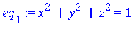 x^2+y^2+z^2 = 1