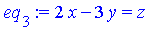 2*x-3*y = z