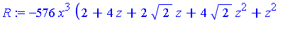 -576*x^3*(2+4*z+2*2^(1/2)*z+4*2^(1/2)*z^2+z^2+2*z^3)