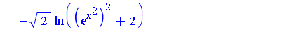 Int((x*exp(2*x^2)+8*2^(1/2)*x*(exp(x^2)+1)+2*x)/(exp(3*x^2)+exp(2*x^2)+2*exp(x^2)+2), x) = (1/2+2*2^(1/2))*x^2-1/2*ln(exp(x^2)+1)-2^(1/2)*ln((exp(x^2))^2+2)