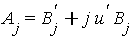 A[j] = B[j]^`'`+j*u^`'`*B[j]