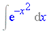 Int(exp(-x^2), x)