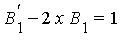 B[1]^`'`-2*x*B[1] = 1