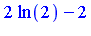 2*ln(2)-2